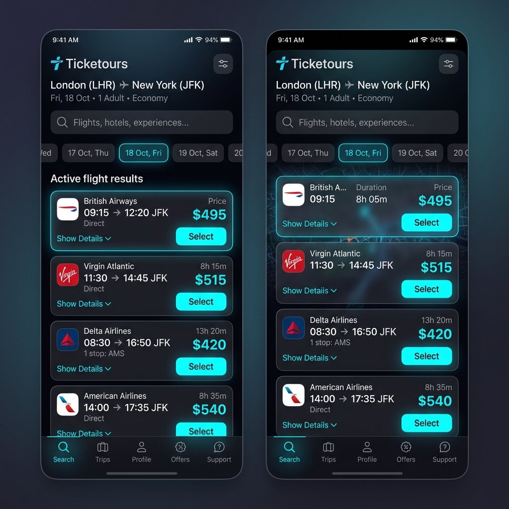 Ticketours screenshot 2
